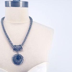 3 x$15 Statement necklace, Rhinestone Silver toned